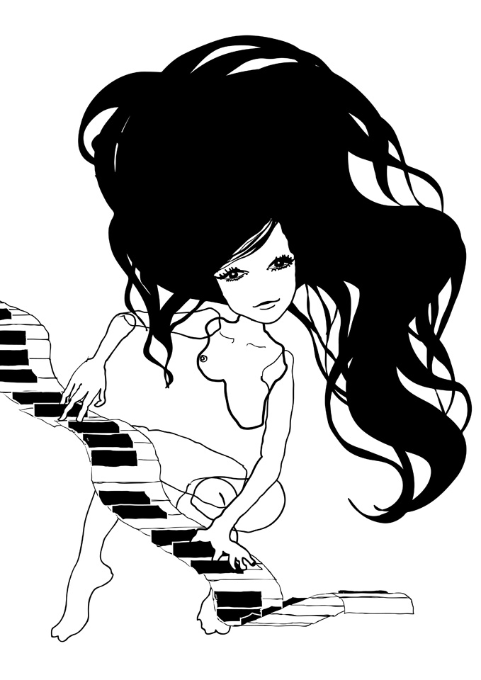 She Plays an Imaginary Melody